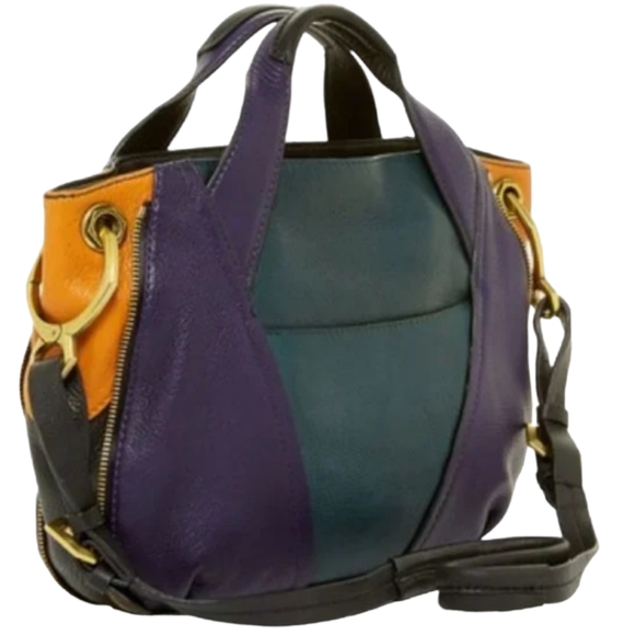 orYANY Pebbled Soft Leather Color Block Crossbody/Handbag - Picture 1 of 9